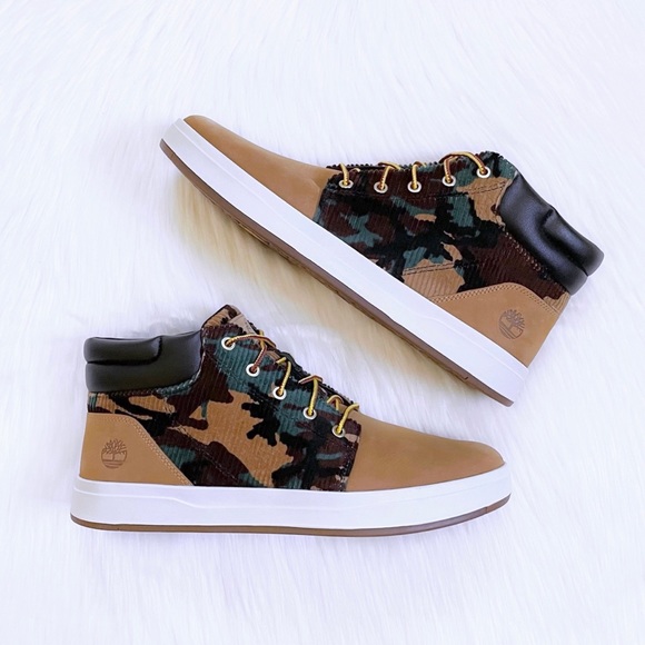 Timberland Men’s Davis Square Camo Print Chukka Boots - Picture 2 of 8